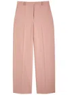 Stella Mccartney Straight-leg Wool Trousers In Light Pink