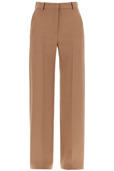 Stella Mccartney Straight Wool Trousers For Men. In Marrone