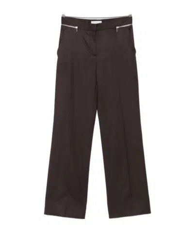 Stella Mccartney Straight-leg Casual Pants In Brown