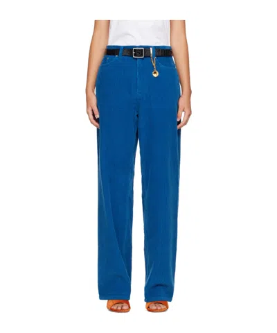 Stella Mccartney Straight-leg Corduroy Casual Trousers In Black