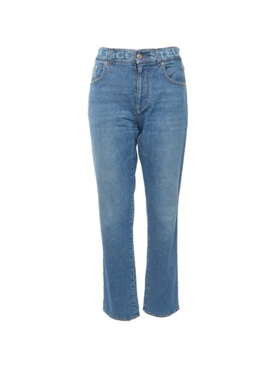Pre-owned Stella Mccartney Straight-leg Jeans In Blue