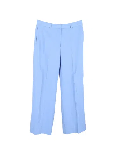 Pre-owned Stella Mccartney Straight-leg Tailored Trousers In Blue