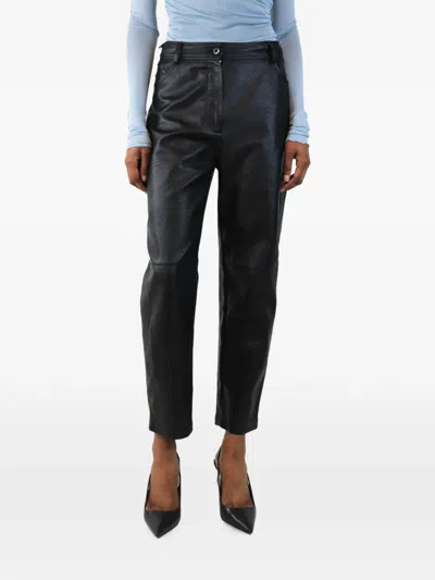 Pre-owned Stella Mccartney Straight-leg Trousers In Black