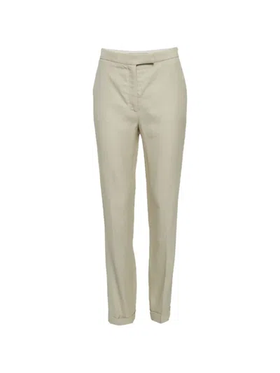 Pre-owned Stella Mccartney Straight-leg Trousers In Neutral