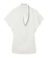 Stella Mccartney Mock-neck Mini Dress In White