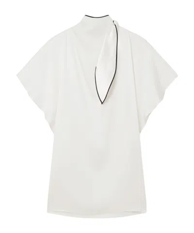 STELLA MCCARTNEY STELLA MCCARTNEY MOCK-NECK DRAPED MINI DRESS