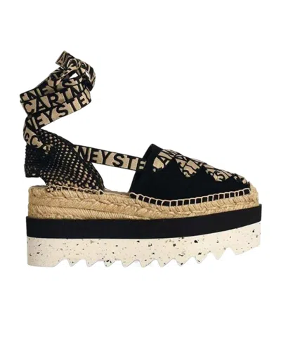 Stella Mccartney Gaia Platform Espadrilles In Animal Print