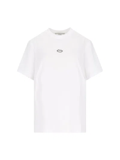 STELLA MCCARTNEY STELLA MCCARTNEY STRASS T-SHIRT – WHITE