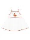 Stella Mccartney Strawberry-embroidered Cap-sleeves Dress In White