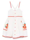 Stella Mccartney Strawberry-embroidery Dress In White
