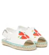 Stella Mccartney Strawberry Espadrille Sandals In White