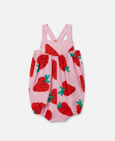 STELLA MCCARTNEY STRAWBERRY PRINT ROMPER
