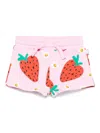 Stella Mccartney Strawberry-print Shorts In Pink