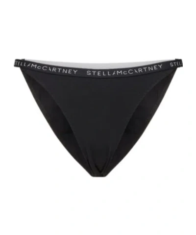 Stella Mccartney Stretch Cotton Jersey Briefs In Black