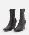 Stella Mccartney Stretch Cowboy Boots In Black