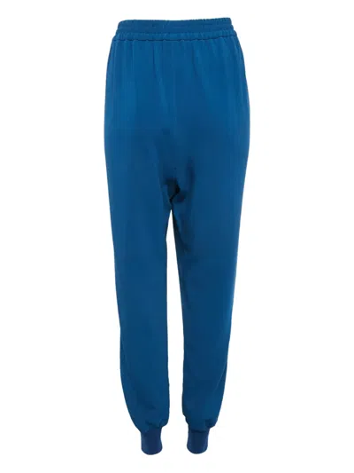 Pre-owned Stella Mccartney Stretch-design Track Pants In Blue