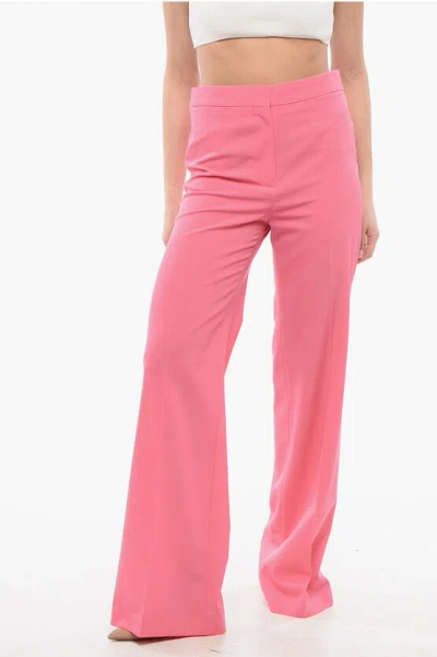 STELLA MCCARTNEY STRETCH WOOL PANTS WITH HIGH WAIST