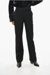 Stella Mccartney Stretch Wool Slim Fit Pants In Black