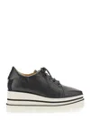 Stella Mccartney Stringata Con Zeppa Elyse In Black