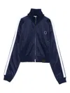Stella Mccartney Stripe Track Jacket In Blue