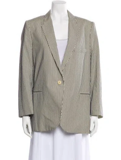 Pre-owned Stella Mccartney Striped Blazer In Neutral