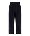 Stella Mccartney Pinstripe-pattern Panelled Trousers In Navy Blue