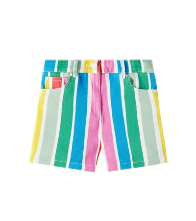 Stella Mccartney Kids' Shorts Aus Baumwolle In Multicolor
