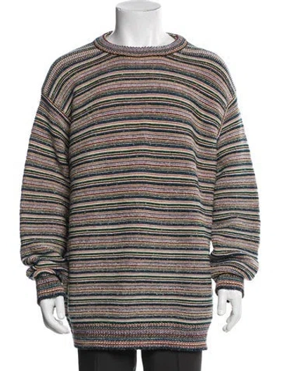 Pre-owned Stella Mccartney Striped Crew Neck Pullover In Neutral