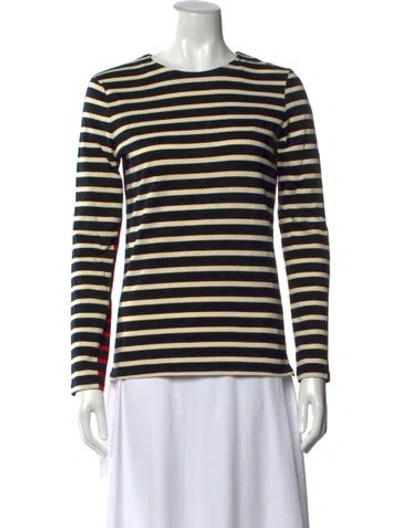 Pre-owned Stella Mccartney Striped Crew Neck T-shirt