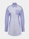 Stella Mccartney Striped Dress In Blue