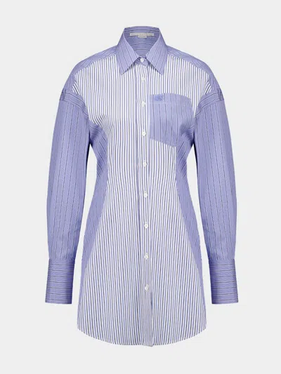 Stella Mccartney Striped Dress In Blue