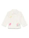 Stella Mccartney Striped Jacket In White