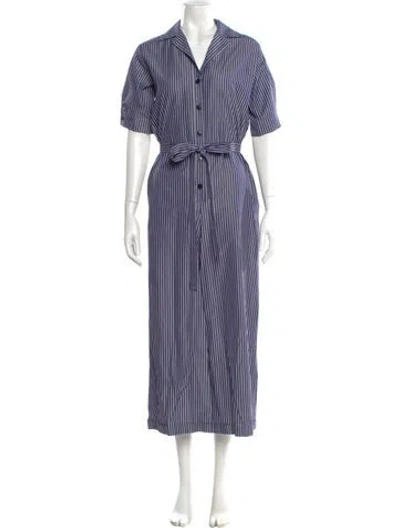 Pre-owned Stella Mccartney Striped Jumpsuit In Blue/white