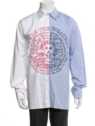 Pre-owned Stella Mccartney Striped Long Sleeve Shirt W/ Tags In White