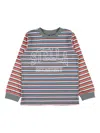 Stella Mccartney Striped Long-sleeve Top In Green