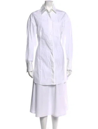 Pre-owned Stella Mccartney Striped Long Sleeve Tunic In White