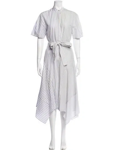 Pre-owned Stella Mccartney Striped Midi Length Dress In Blue