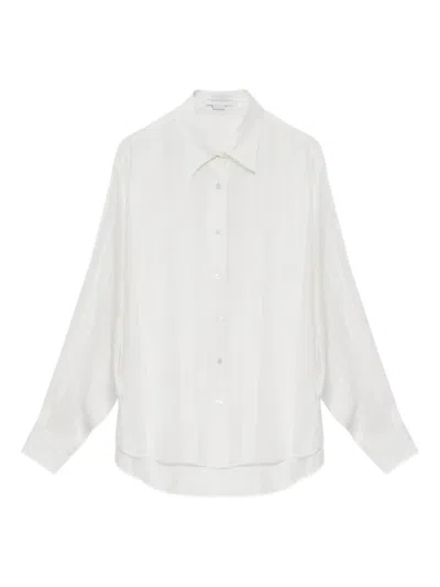 Stella Mccartney Striped Panelled Shirt In White