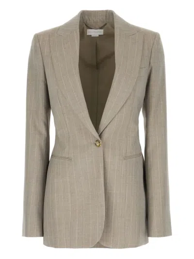 STELLA MCCARTNEY STRIPED-PATTERN BLAZER