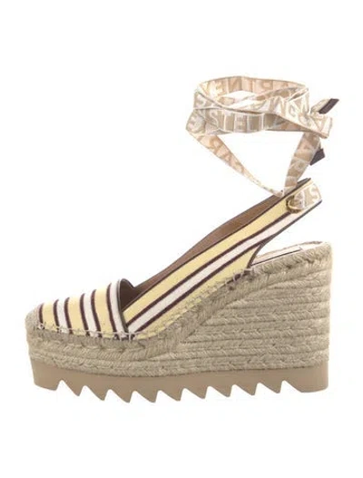 Pre-owned Stella Mccartney Striped Pumps W/ Tags In Neutrals