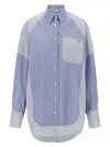 Stella Mccartney Striped Shirt With Buttoned Cuffs And Chest Pocket
