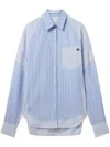 Stella Mccartney Striped Shirt In Blue