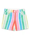 Stella Mccartney Striped Shorts In Green