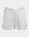 Stella Mccartney Stella Mc Cartney 'striped Silk Shorts In A In White Stee