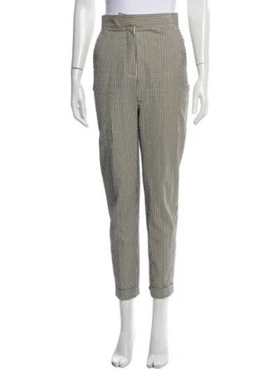Pre-owned Stella Mccartney Striped Skinny Leg Pants In Neutral