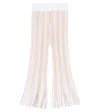 Stella Mccartney Striped Straight Pants In Multi