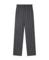 Stella Mccartney Striped Tailored Trousers In Black