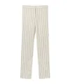 Stella Mccartney Striped Trousers In White