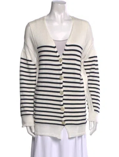 Pre-owned Stella Mccartney Striped V-neck Sweater In Multi