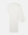 STELLA MCCARTNEY STRONG SHOULDER ASYMMETRIC MIDI DRESS